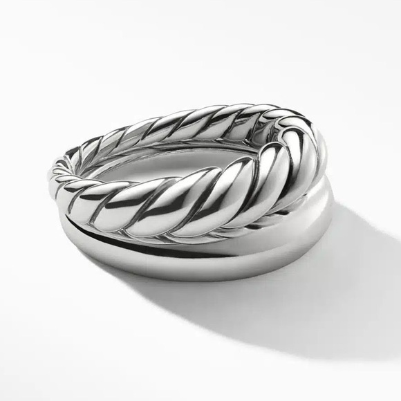 David Yurman Jewelry - DAVID YURMAN Pure Form Sterling Silver Stackable Ring Set Sz 6